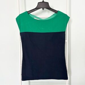 Banana Republic Two-Toned Ponte Top